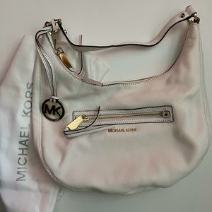 Never been used white leather Michael Kors bag